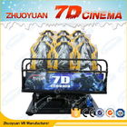 Multiplayer 7D Cinema Simulator Z ekranem ze stopu aluminium