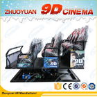 Movable Amazing 7D Cinema Simulator 6 miejsc z oświetleniem / symulacją deszczu