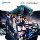 Walki wieloosobowe Gry strzelanki 9D Cinema Simulator Rider Metalowy ekran 110V / 220V