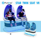 2 miejsca 9D Kino wirtualnej rzeczywistości z efektem zamiatania nóg krzesła EGG