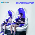 360 stopni 2 miejsca 9D Kino wirtualnej rzeczywistości z efektem zamiatania nóg krzesła EGG