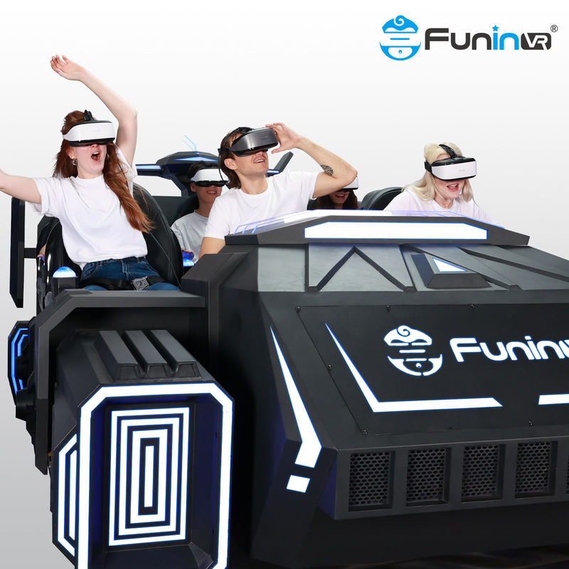 FuninVR Virtual Reality multiplayer vr symulator maszyna do gier 6 miejsc wyścigowych 9d VR symulator