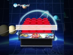 Square Customized 5D Movie Cinema Theatre z 9-48 miejscami i systemem zasilania elektrycznego