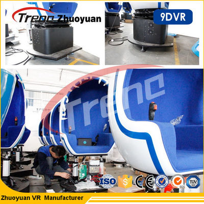 Kask zanurzeniowy 720 stopni Krzesło symulatora rzeczywistości wirtualnej 9D do centrum handlowego