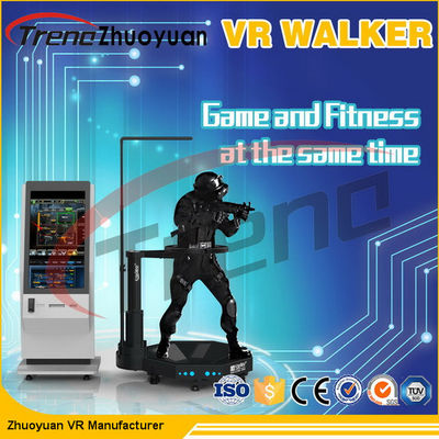 Centrum handlowe Elektroniczna wirtualna rzeczywistość Walking Treadmill Virtual Screen 800 Watt AC 220 Volt