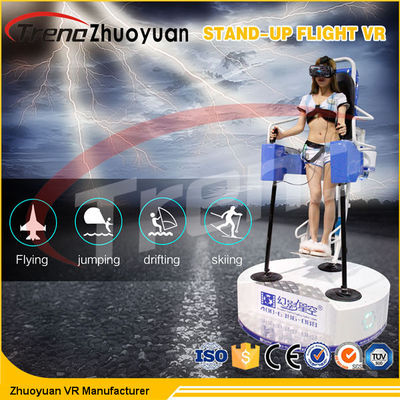 220 Volt Indoor Ski Games Stand Up Flight VR Simulator do centrum handlowego