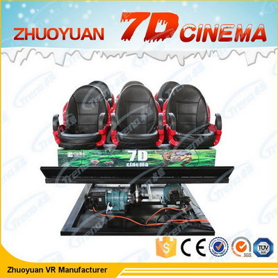 6 miejsc 7D Movie Theater z systemem efektów specjalnych 220V 5,50KW