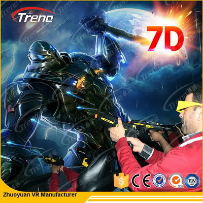 6 miejsc 7D Movie Theater z systemem efektów specjalnych 220V 5,50KW