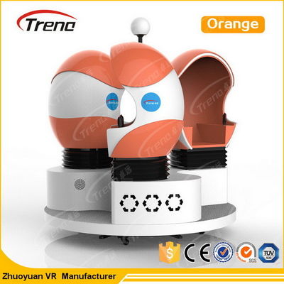 220 V Virtual Reality Double 9D VR Cinema Single / Triple / Double Passenger CE