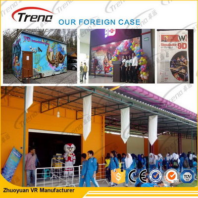 Efekty specjalne 5d Cinema Virtual Reality Driving Simulator do parku tematycznego