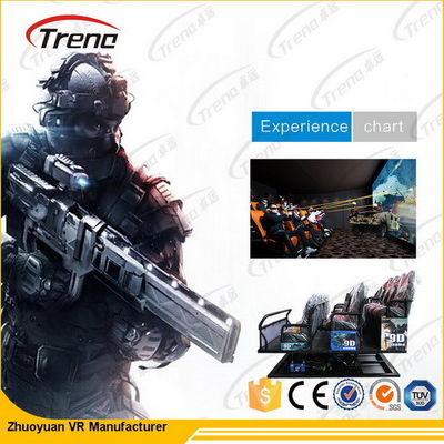 3 Dof Sprzęt elektryczny / hydrauliczny 5D Cinema 7D Simulator Kino z ruchomym fotelem