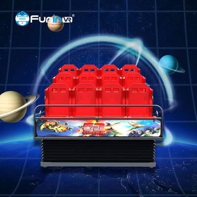 Square Customized 5D Movie Cinema Theatre z 9-48 miejscami i systemem zasilania elektrycznego