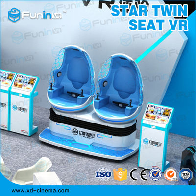 2 graczy 9D VR Simulator Roller Coaster Gry dla dzieci Pociąg elektroniczny