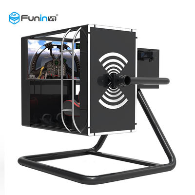 Black Virtual Reality Flight Simulator Cockpit Outdoor Amusement Park Wyposażenie