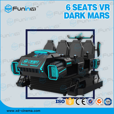 Vr Games 6 miejsc 9D Virtual Reality Simulator ISO9000 220V Multiplayer Black Appearance