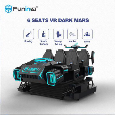 Zhuoyuan 9DVR Simulator 6 miejsc VR Dark mars Arcade Game Machine
