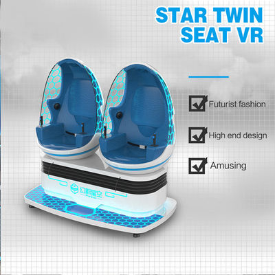 Electric Crank Platform 9D Virtual Reality Simulator 4,5KW Twin Seat