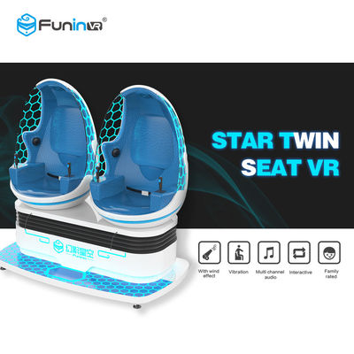 Blue 9D Virtual Reality Simulator Strzelanie Kino akcji Obracanie ekranu dotykowego 360 stopni HD 1080P