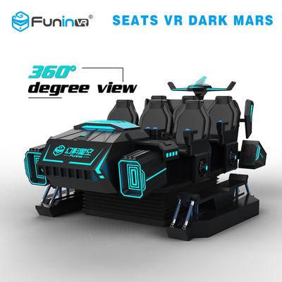 Virtual Reality multiplayer vr dark mars game machine 6 Seats Racing 9d VR Simulator