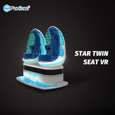 360 stopni 2 miejsca 9D Kino wirtualnej rzeczywistości z efektem zamiatania nóg krzesła EGG