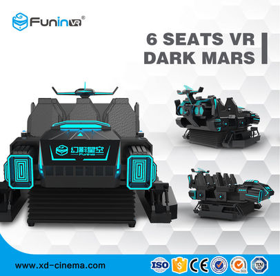 3,8 kW 220 V 9D VR Simulator Roller Coaster 6 miejsc VR Dark Mars
