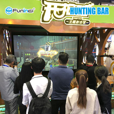 Żółte + zielone strzelanie Wirtualna rzeczywistość Kino 9D VR dla 4 graczy