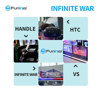 2 graczy 9D VR Symulator strzelania z zestawem słuchawkowym HTC Vive dla osób w średnim wieku