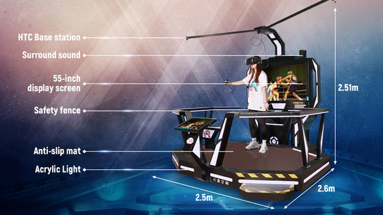 1 płatnik interaktywność Stacja 9D Virtual Reality Beat Game Machine Obciążenie znamionowe 200 kg Okazje Centrum handlowe