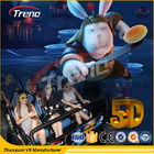 Safety Theme Park Roller Coasters 5D Cinema Simulator z układem hydraulicznym