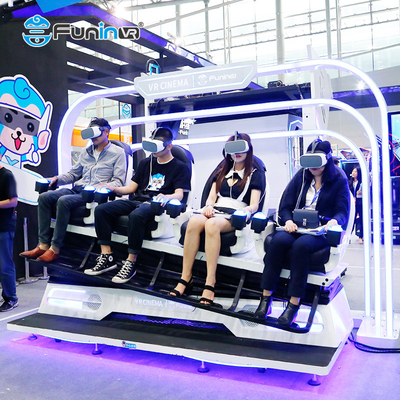 4 graczy 9D Virtual Reality Symulator gry Amus Park 9D Vr Cinema