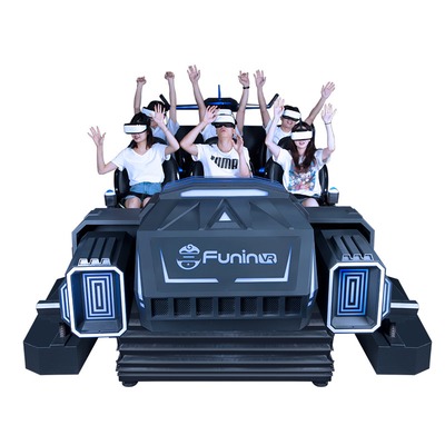 6 miejsc 9D VR Roller Coaster Simulator z realistyczną temperaturą i efektami wiatru