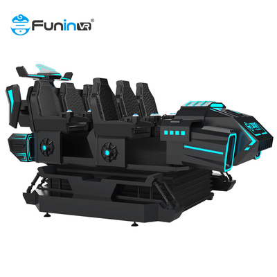 6 miejsc 9D VR Roller Coaster Simulator z realistyczną temperaturą i efektami wiatru