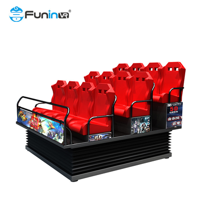 Square Customized 5D Movie Cinema Theatre z 9-48 miejscami i systemem zasilania elektrycznego