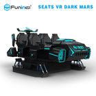 Virtual Reality multiplayer vr dark mars game machine 6 Seats Racing 9d VR Simulator