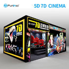 Metal Screen 7d Simulator Cinema 6 / 9 Seats With Wind Effects Electric System