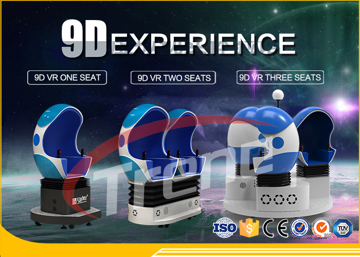 2 Player Roller Coaster Egg Machine 9D Virtual Reality Cinema z filmem 360 stopni