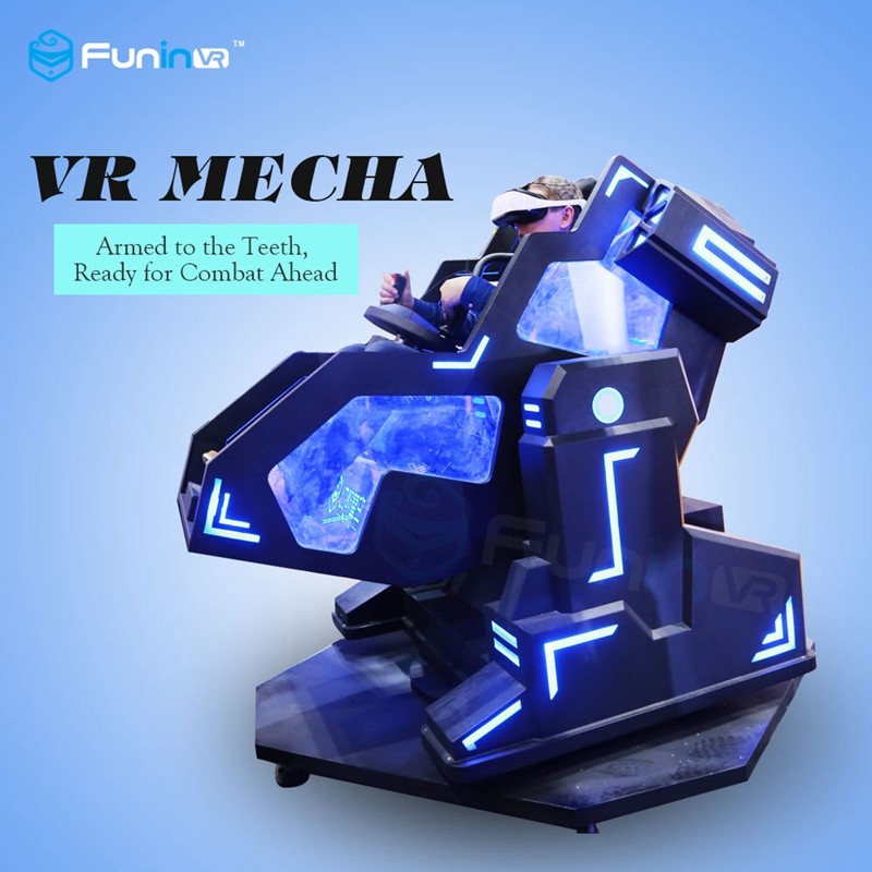 Jedna maszyna do grania w stylu Mecha Gra ze skórzanym fotelem Motion / 9D Virtual Reality Cinema