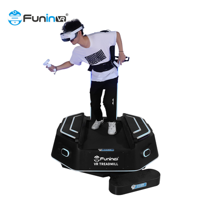 Interaktywna wewnętrzna platforma 360 stopni 9D Vr Stojąca platforma Walker Bieżnia Vr Walking