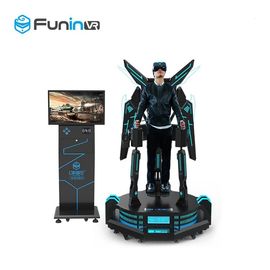 1260 * 1260 * 2450mm 9D VR Eagle Flight Cinema Simulator 2.0kw + 200 Kg VR 360 Latająca maszyna do parku rozrywki